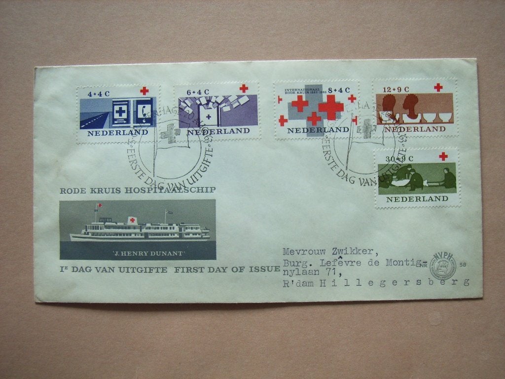 FDC   Nederland FDC E58, Ophalen of Verzenden, Beschreven, Nederland