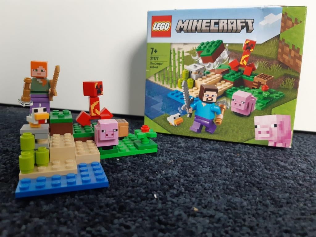 Lego Minecraft set 21177, creeper ambush, Compleet, Minecraft, Lego, Ophalen of Verzenden