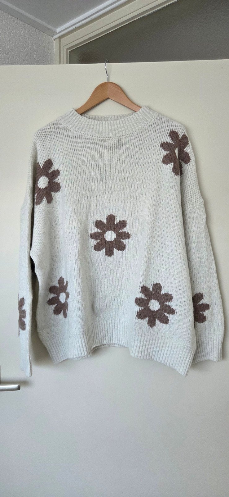 Mooie trui met bloemenprint, maat 2XL, Overige kleuren, Maat 46/48 (XL) of groter, Ophalen of Verzenden, Ms mode