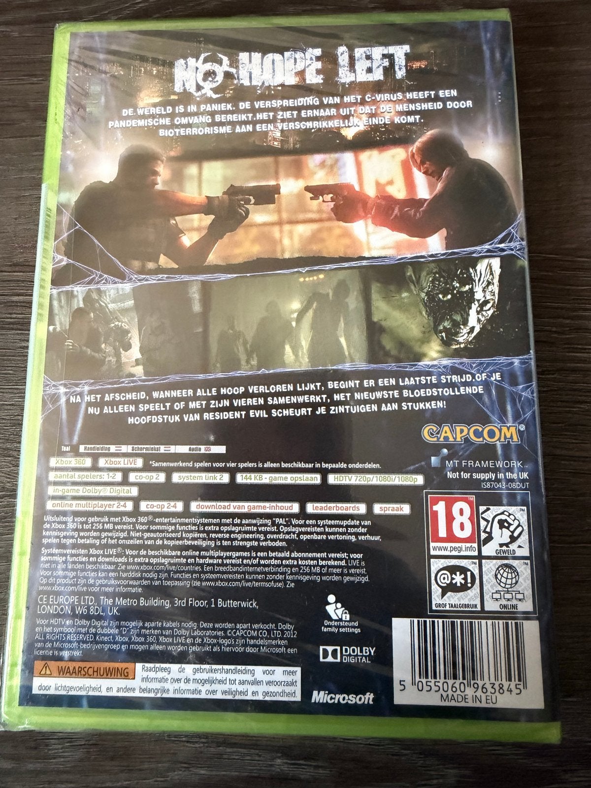 Resident Evil 6 - Xbox 360 (Nieuw in folie), Spelcomputers en Games, Avontuur en Actie, Vanaf 18 jaar, 1 speler, Nieuw
