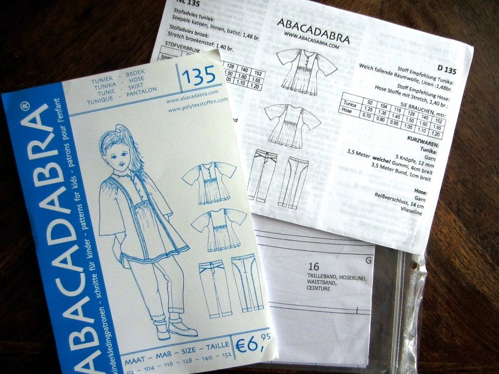 Abracadabra nr. 135 Mt 62-152 / meisjeskleding maken, Overige merken, Overige typen, Verzenden, Vrouw