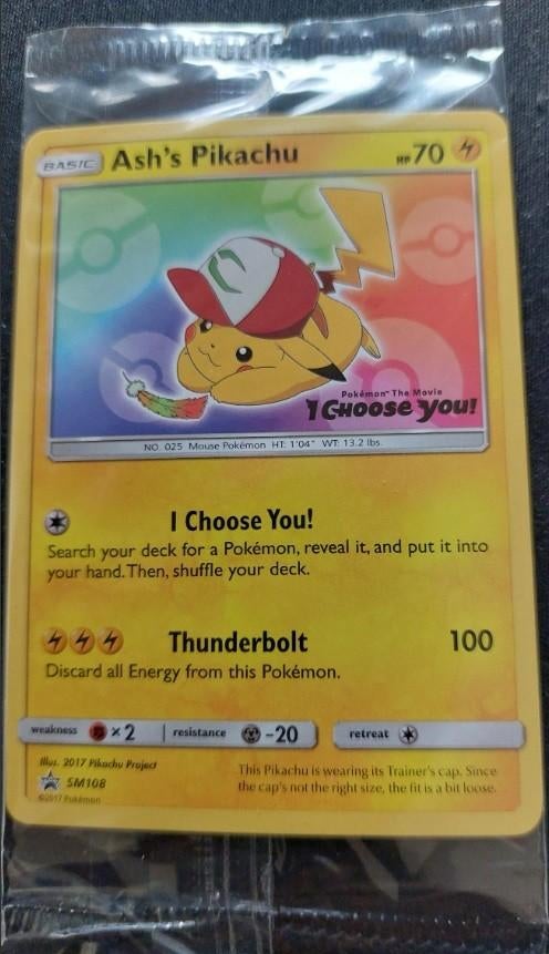 5X Ash’s Pikachu SM108 promo – sealed (nieuw), Ophalen of Verzenden, Nieuw