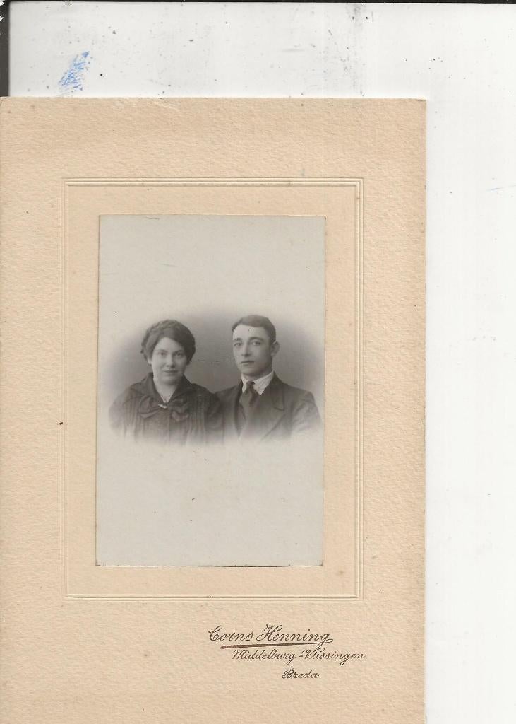 Vlissingen Paar dat later naar Amerika vertrok 1916, Ophalen of Verzenden, Voor 1920, Ongelopen, Zeeland