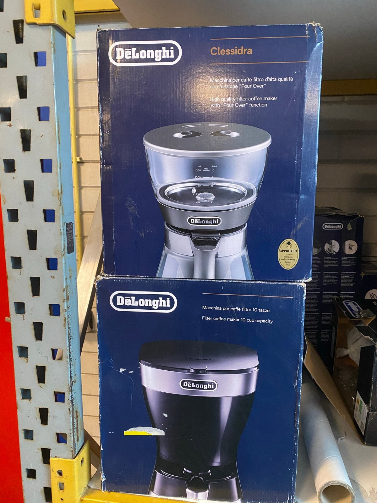 De'Longhi Clessidra Filter Koffiezetapparaat - Nieuw, Witgoed en Apparatuur, Koffiezetapparaten, -, -, 10 kopjes of meer, Gemalen koffie