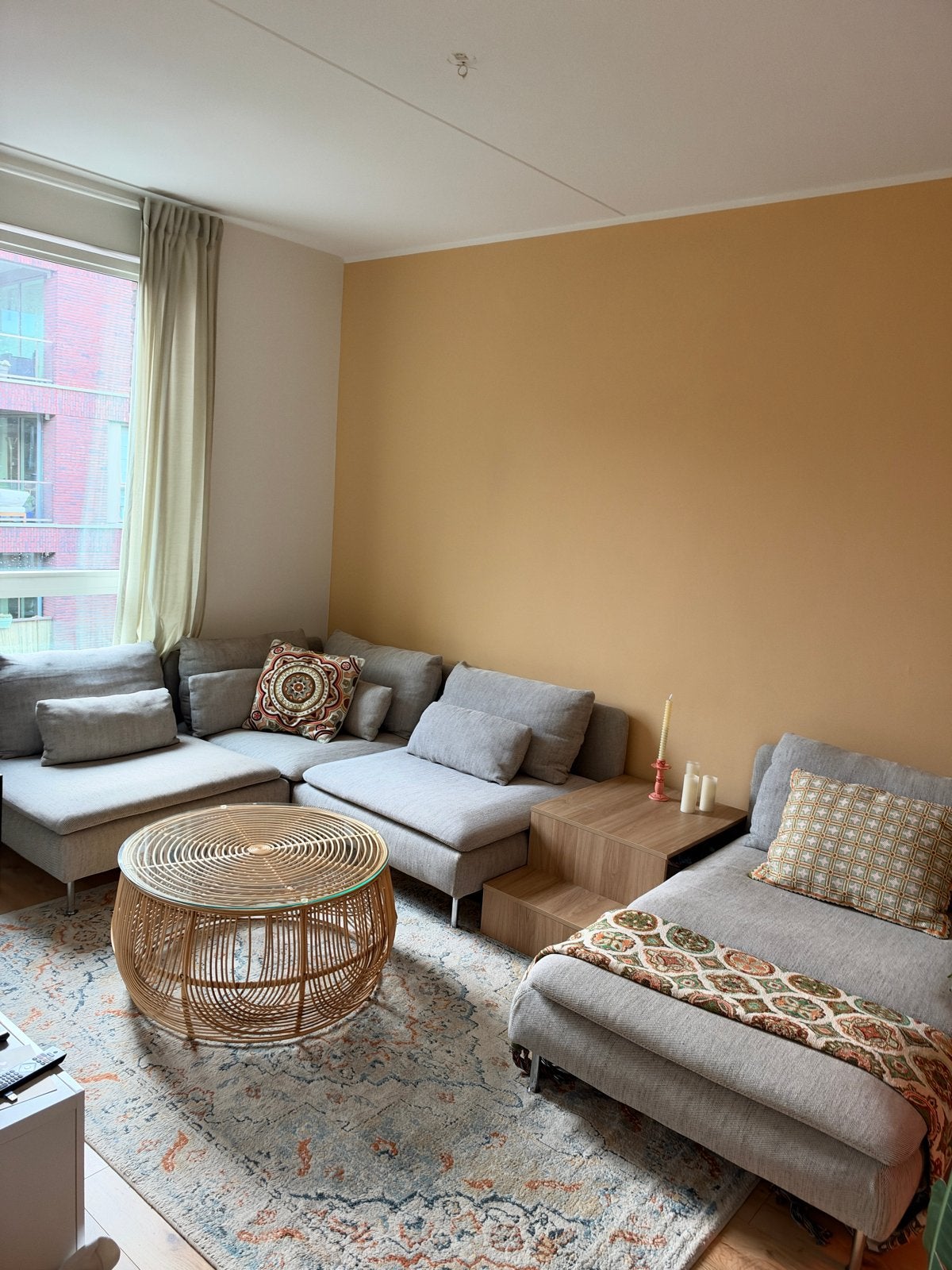 IKEA SÖDERHAMN Modulaire Hoekbank - Viarp Beige/Bruin, Huis en Inrichting, 250 tot 300 cm, Gebruikt, Hoekbank, Ophalen of Verzenden