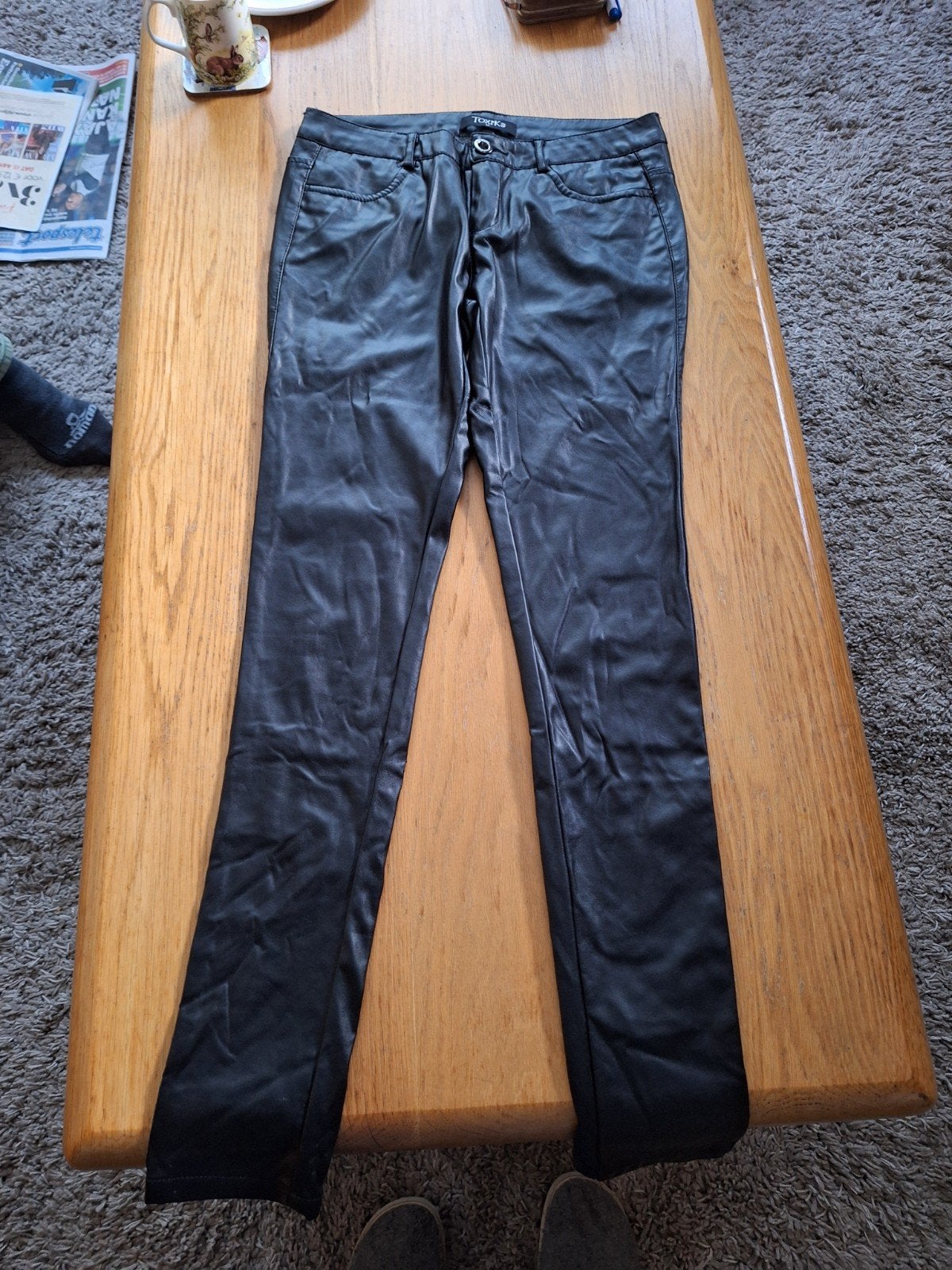 dames broek zwart Toxik maat M, Maat 38/40 (M), Zwart, Toxik, Ophalen of Verzenden