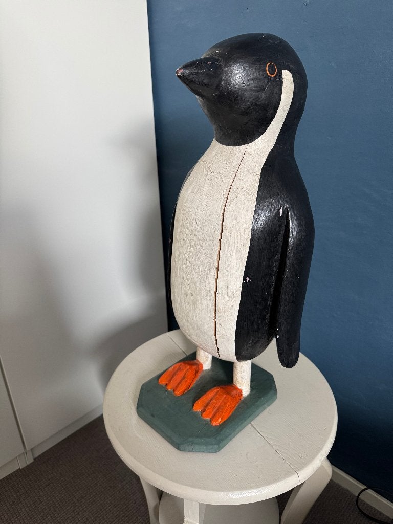 pinguin hout 50cm, Ophalen, Gebruikt, Dier