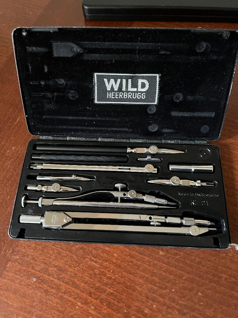 Wild heerbrugg rz 21 zwitserland passer set, Ophalen, Gebruikt