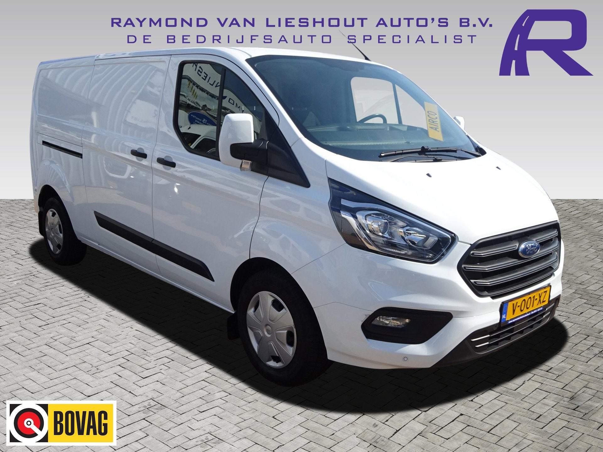 Ford Transit Custom 300 2.0 TDCI 130 PK L2H1 Trend AUTOMAAT, Dealer onderhouden, Stof, 4 cilinders, Wit