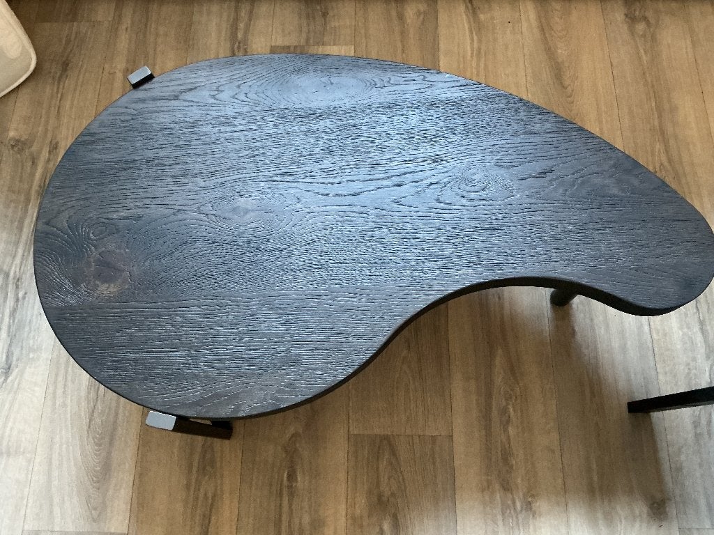 Peer vormige salonTafel, Ophalen, 100 tot 150 cm, 50 tot 100 cm, Zo goed als nieuw
