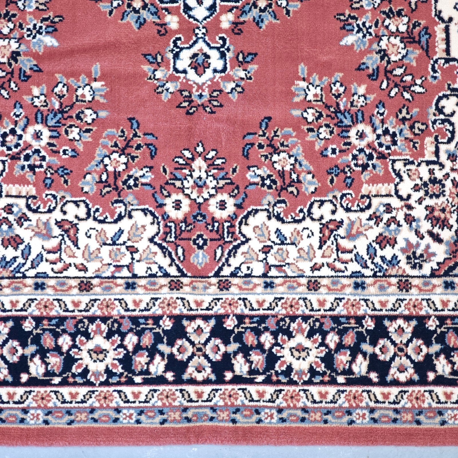 vintage oosters vloerkleed Perzisch pink medallion 169x230cm, ., 150 tot 200 cm, 200 cm of meer, Ophalen of Verzenden