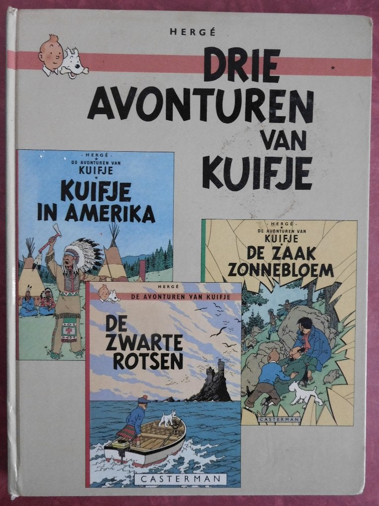 Hergé Drie avonturen van Kuifje, Boeken, Stripboeken, Eén stripboek, Ophalen of Verzenden, Gelezen