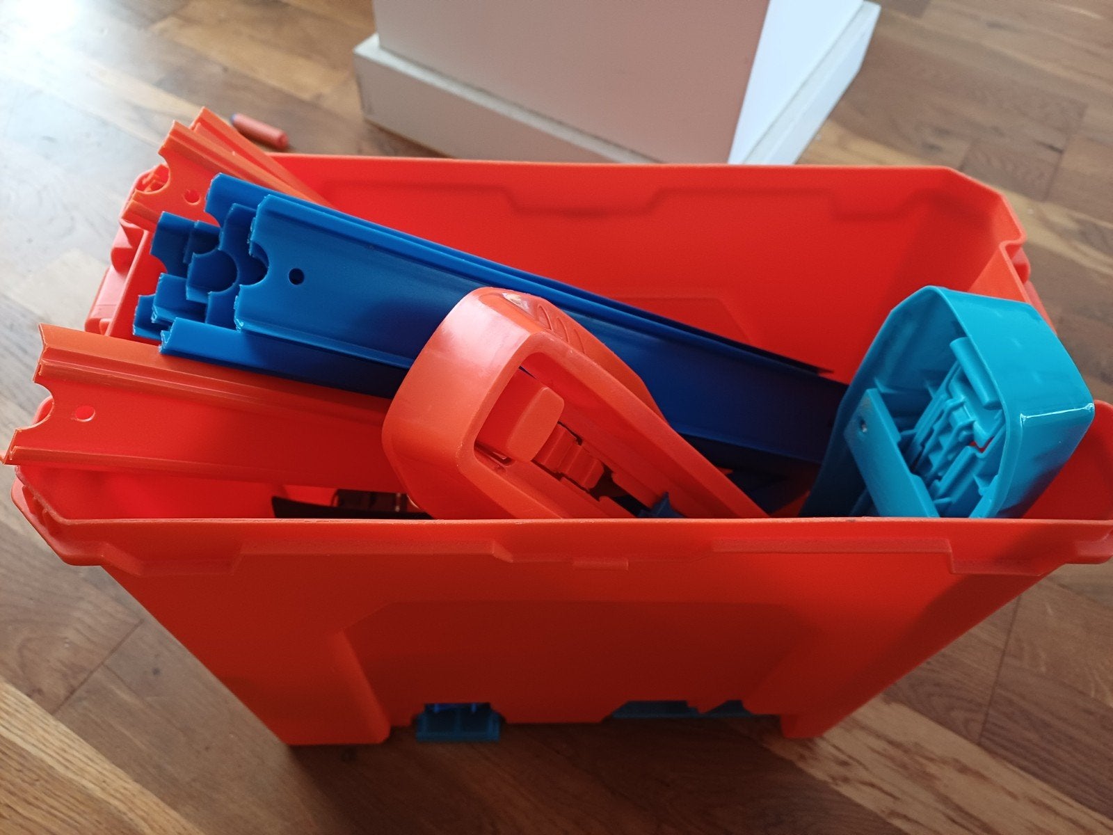Hot Wheels track builder stuntbox, Ophalen, Gebruikt, Handmatig, Hot Wheels