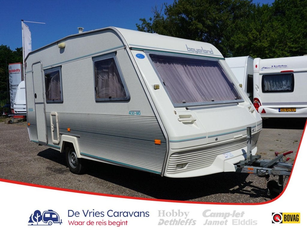Beyerland Vitesse 430 MD incl.luifel en zijwanden, Caravans en Kamperen, Caravans, Overige typen, Bedrijf, Treinzit, Luifel