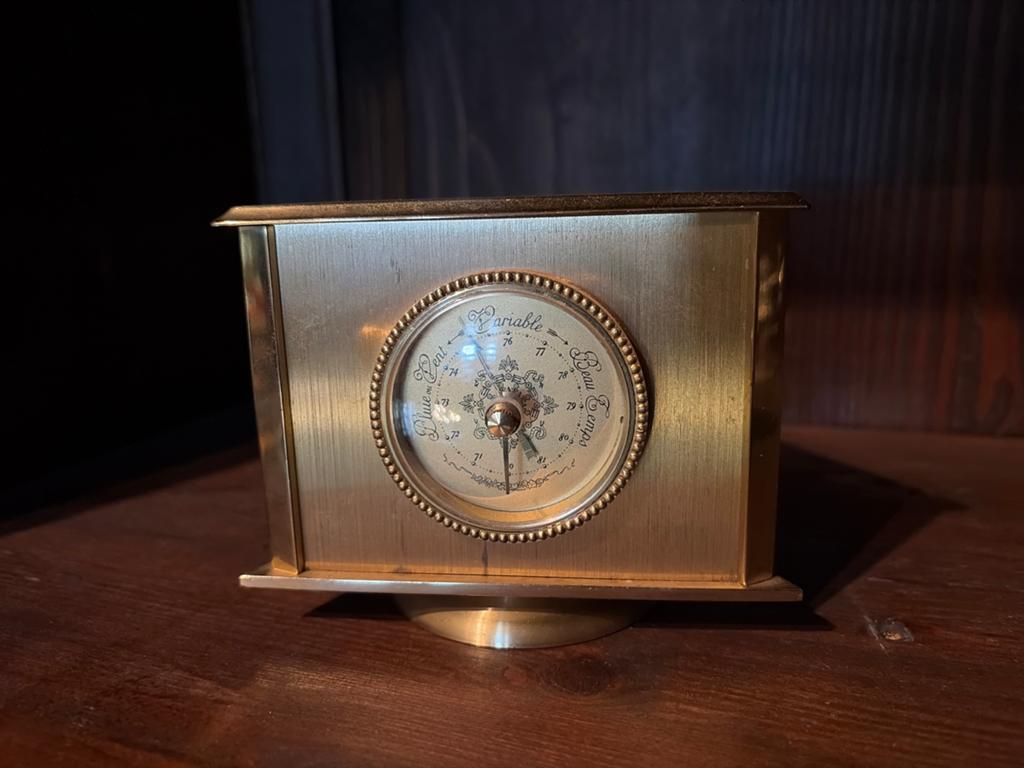 Antieke Solo Barometer Klok Pendulette Collectie, Ophalen of Verzenden, Zo goed als nieuw