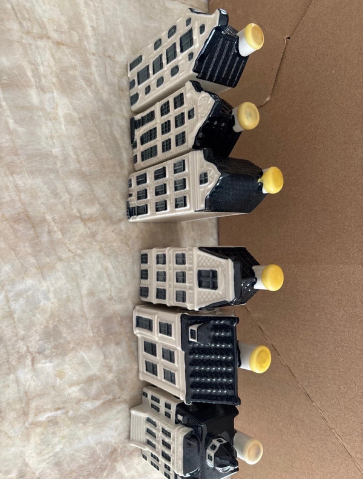 12 KLM huisjes - Nummers 11, 15, 29, 33, 44, 48, 58, 61, 62,, Verzamelen, Ophalen of Verzenden, Gebruikt, 1 t/m 20
