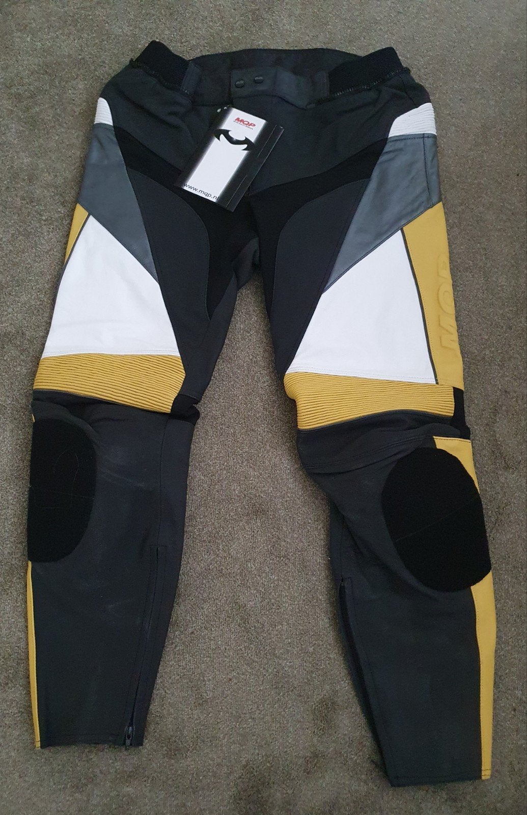 Super Nieuwe Leren Motorbroek Merk: MQP Maat: 58., Motoren, Kleding | Motorkleding, Nieuw met kaartje, Broek | leer, Ophalen of Verzenden