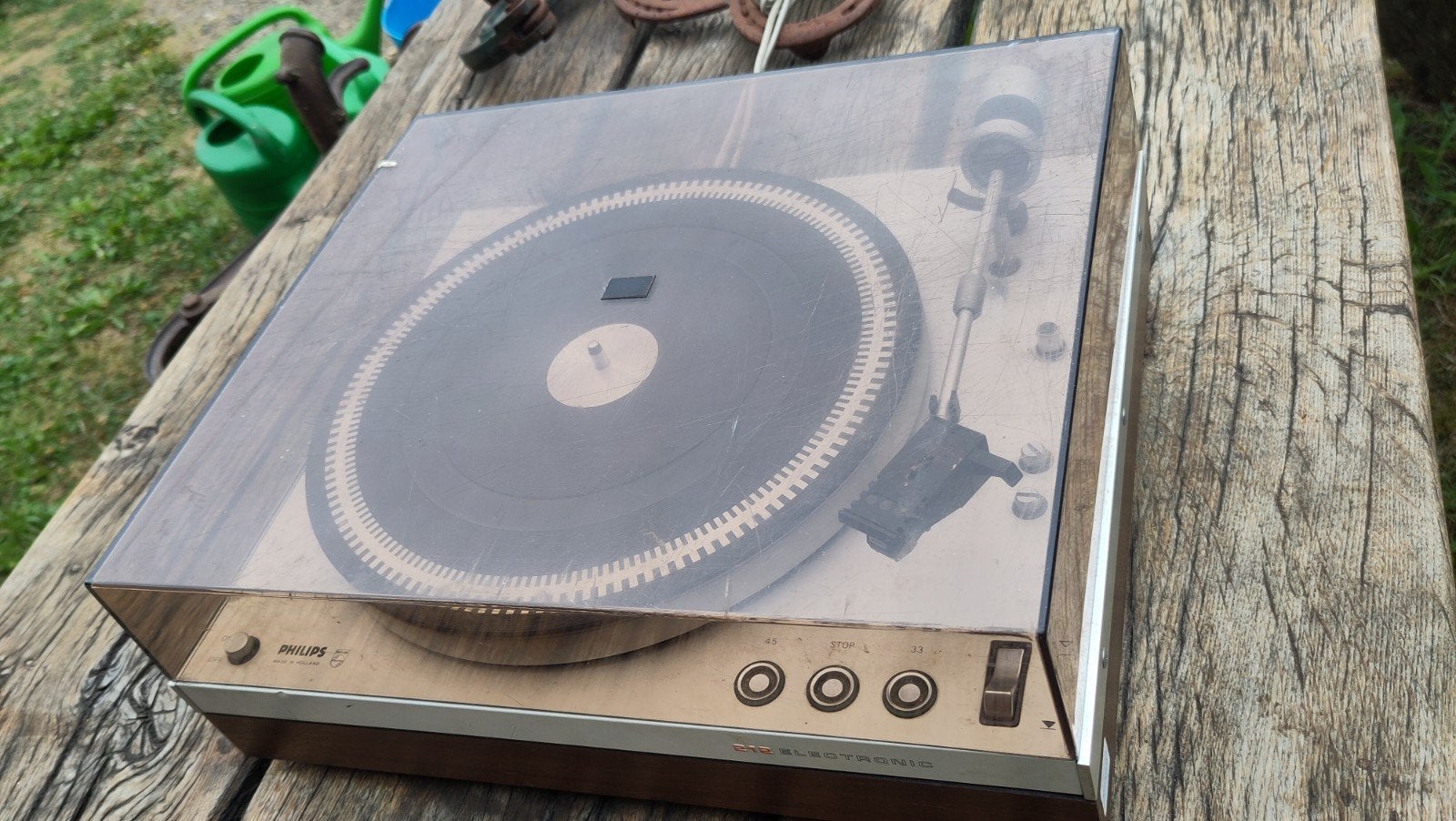 Philips platenspeler 212, Ophalen of Verzenden, Gebruikt, Platenspeler, Philips