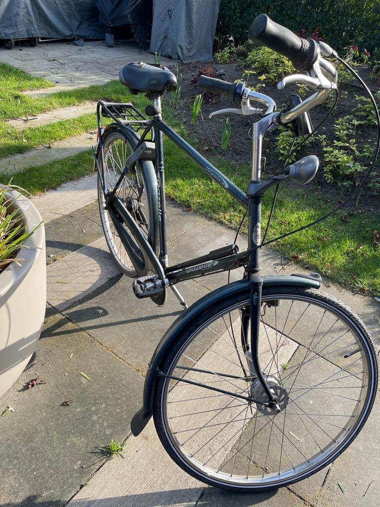Gazelle fiets, donkergroen, gebruikt, Fietsen en Brommers, Fietsen | Heren | Herenfietsen, Ophalen, Gebruikt, Gazelle