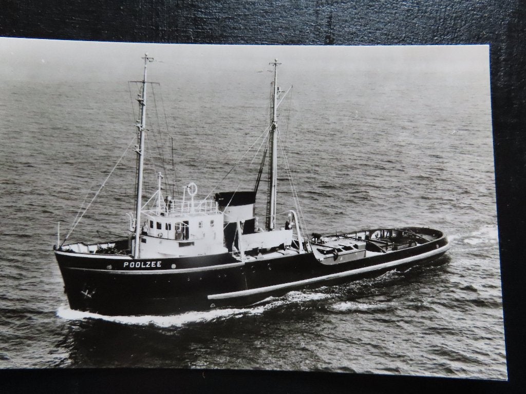ansichtkaart sleepboot "Poolzee" Smit & co, Ophalen of Verzenden, Gebruikt, Motorboot, Kaart, Foto of Prent