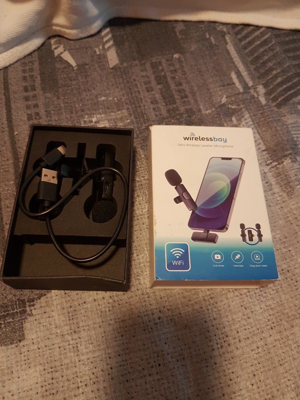 WirelessBay Mini Draadloze Lavalier Microfoon, Verzenden, Nieuw, Zangmicrofoon, Draadloos