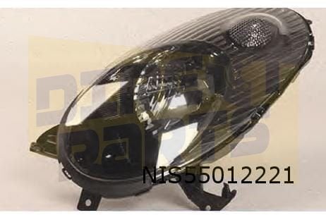 Nissan Micra K12 (-6/05) koplamp Links (zwart) OES! 26060AX7, Auto-onderdelen, -, Verzenden, -, Nieuw