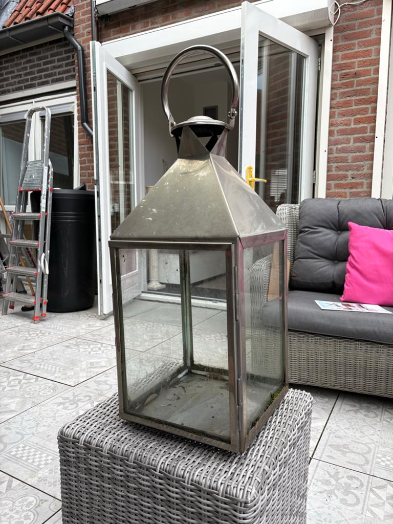 Twee grote windlichten, Ophalen, Zo goed als nieuw