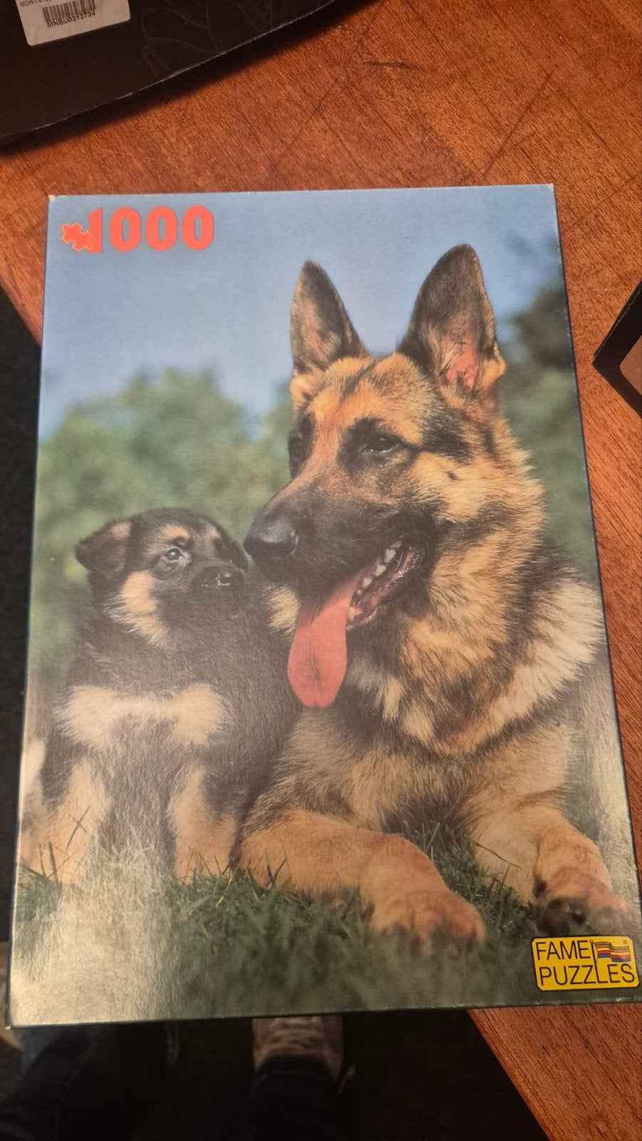 Fame Puzzles Duitse Herder Legpuzzel 1000 stukjes, Hobby en Vrije tijd, Ophalen of Verzenden, 500 t/m 1500 stukjes, Gebruikt, Legpuzzel