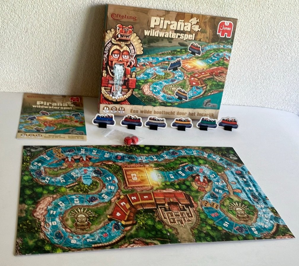 Efteling Piranha Wildwaterspel - Jumbo Bordspel, Ophalen of Verzenden, Zo goed als nieuw