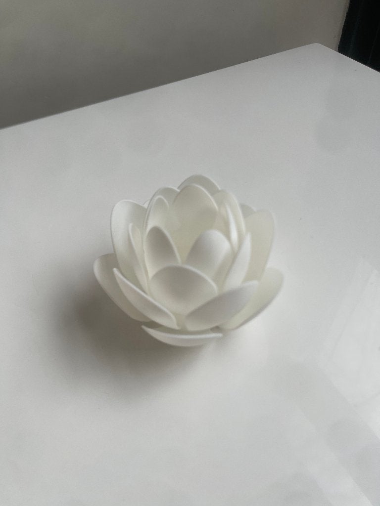 Sfeervolle Lotus bloem, thee licht LED, Huis en Inrichting, Kunststof, 7 cm, Waxinelichthouder, Nieuw