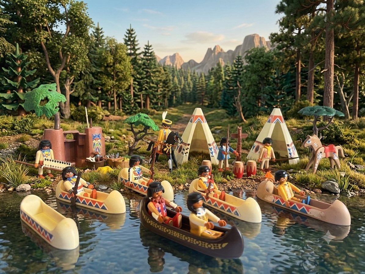 Playmobil Indianen Set, Gebruikt, Complete set, Overige typen, Historisch