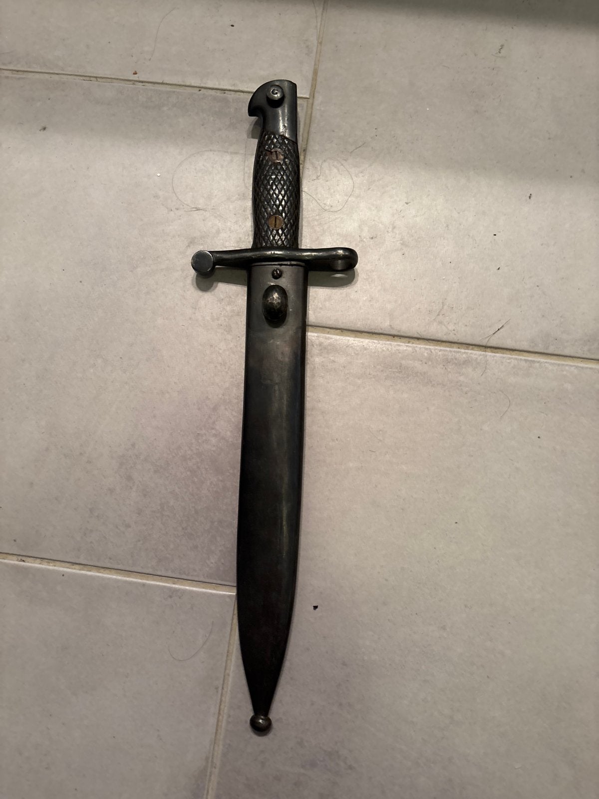 Spaans Model 1941 (M1941) Mauser machete-bajonet, Ophalen of Verzenden, Landmacht, Overige gebieden, Mes of Dolk