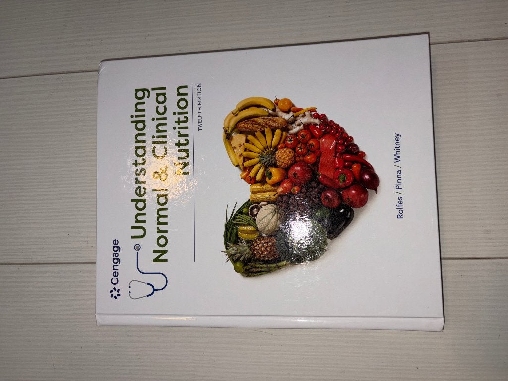 Understanding Normal & Clinical Nutrition - 12e editie, Zo goed als nieuw, Rolfes, Pinna, Whitney, Beta, HBO