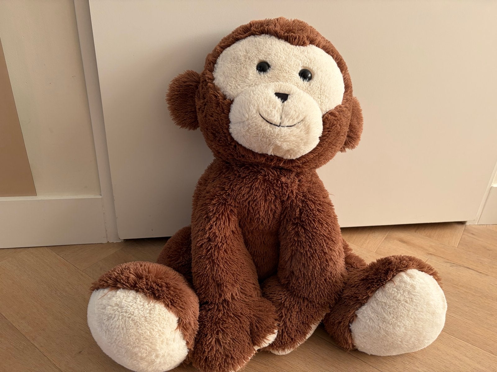 Grote HEMA Aap Knuffel - 55 cm, Hema, Ophalen of Verzenden, Zo goed als nieuw, Middelgroot (20 tot 80 cm)