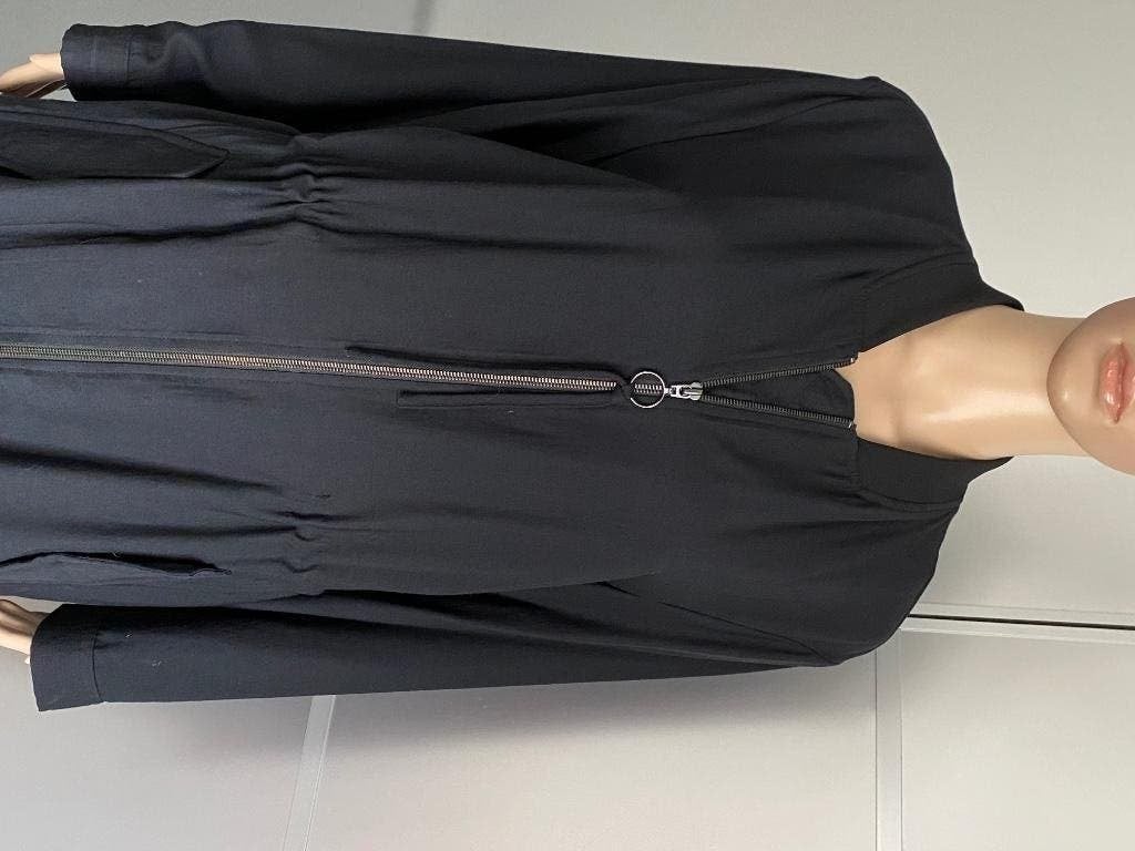 i140 Nieuw: Airdate maat L=42 lang jasje vest parka zwart, Airdate, Zwart, Maat 42/44 (L), Nieuw
