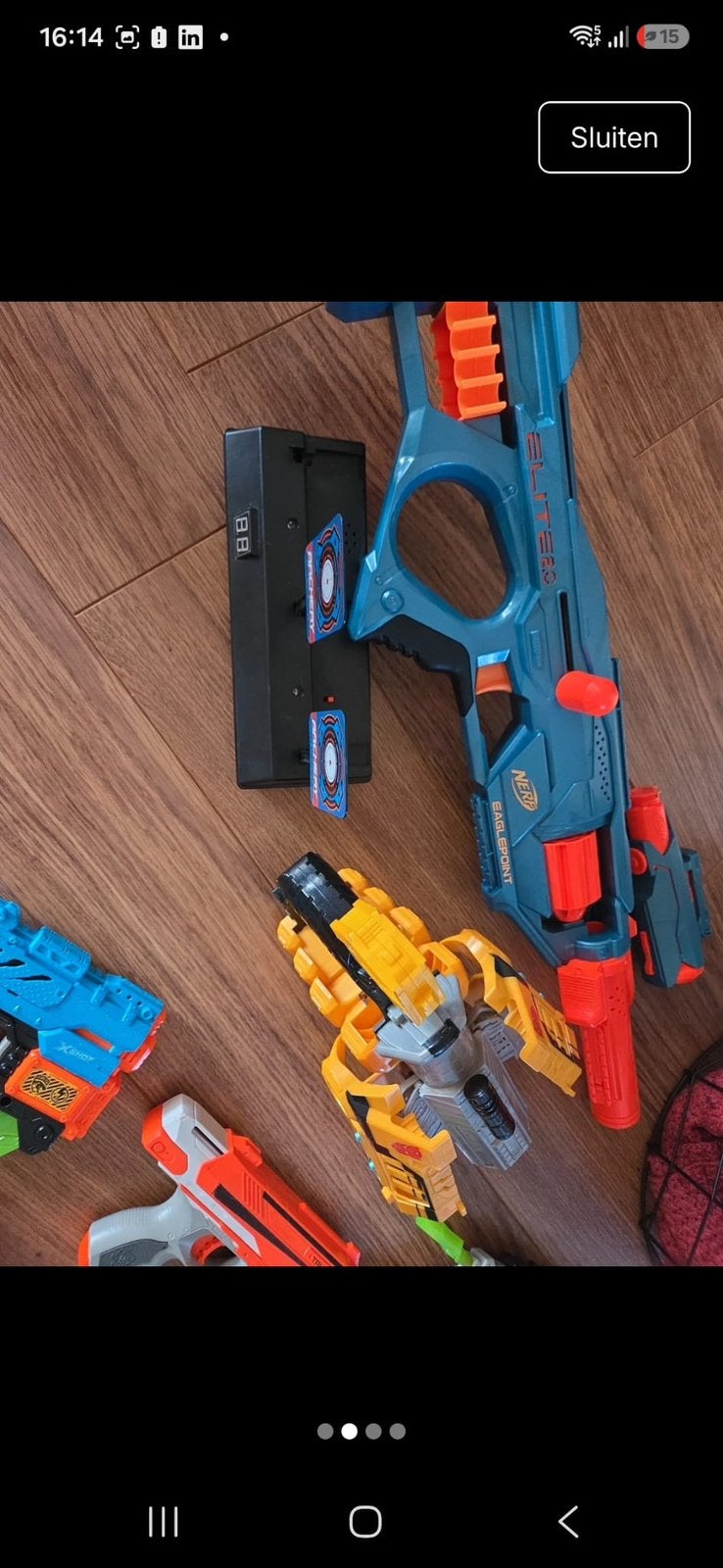 Grote Nerf Blaster Collectie met Accessoires en Darts, Ophalen of Verzenden, Gebruikt