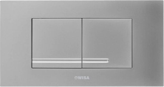 Wisa XT Kantos bedieningsplaat dualflush DF mat chroom, ., Nieuw, Toilet, Ophalen of Verzenden