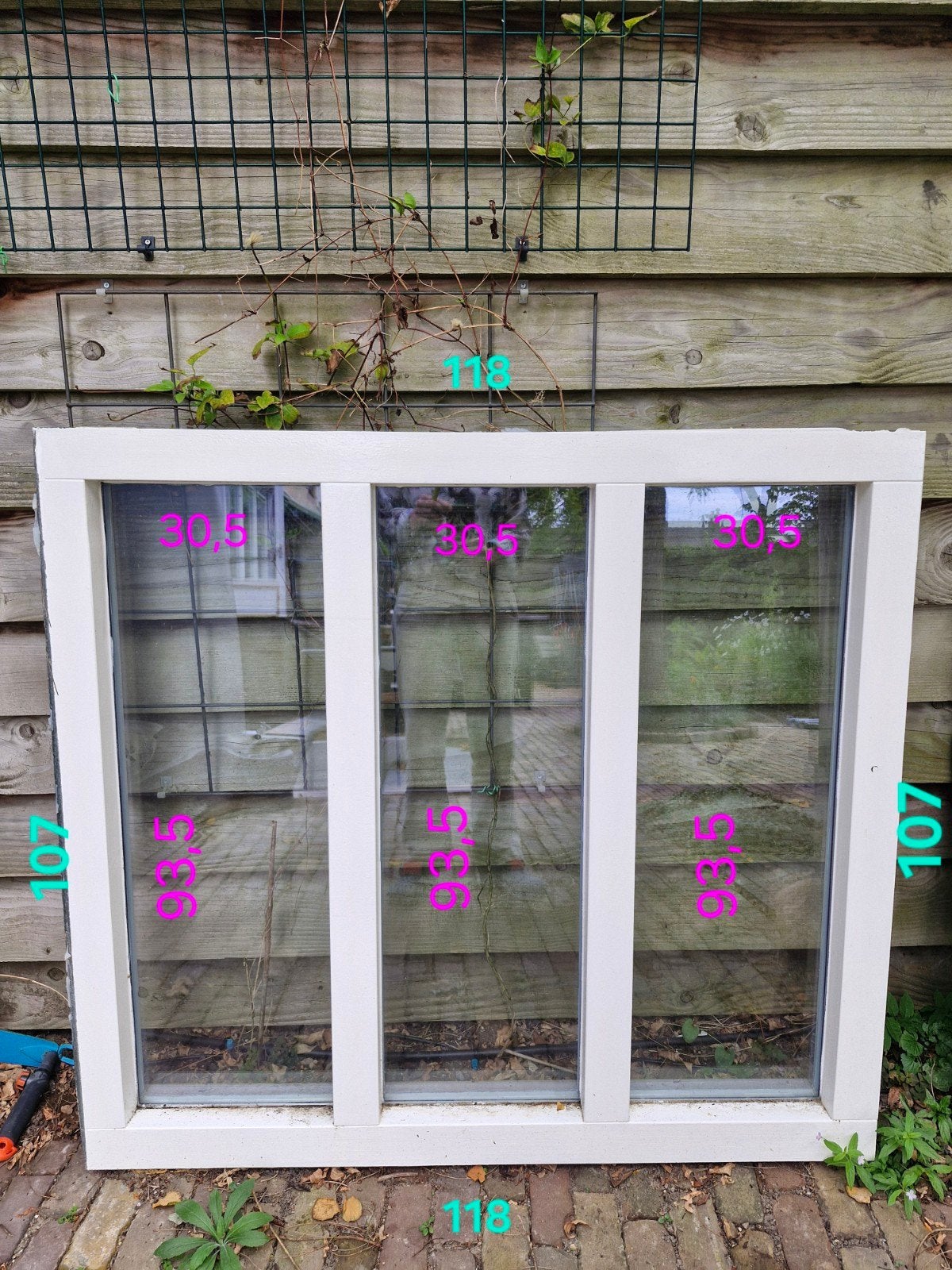 raamkozijn inclusief dubbelglas, in uitstekende staat!, Raamkozijn, Zo goed als nieuw, Inclusief glas, 75 tot 150 cm