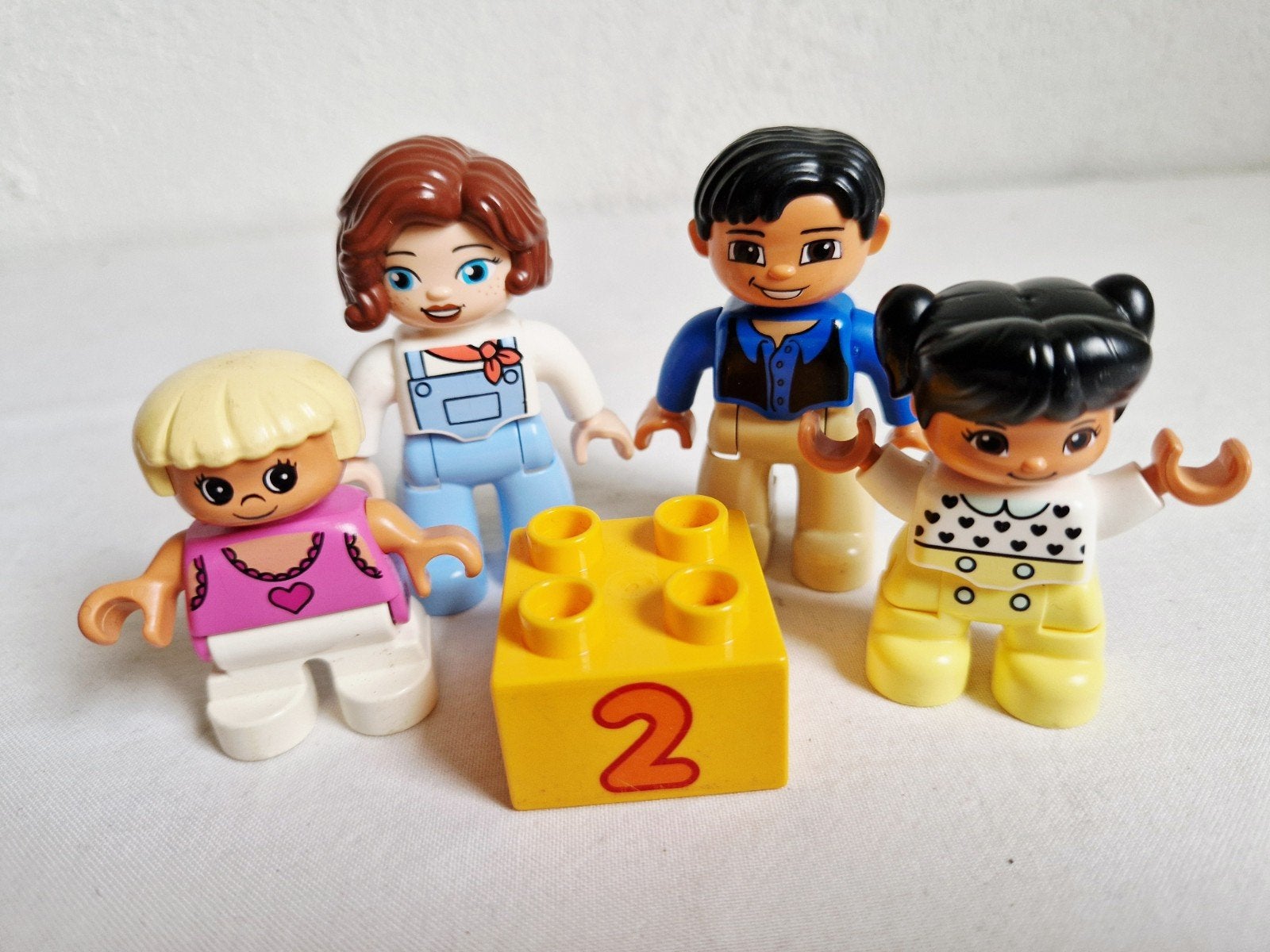 Duplo poppetjes gezin voor therapie 7 verschillende, Ophalen of Verzenden, Gebruikt, Duplo