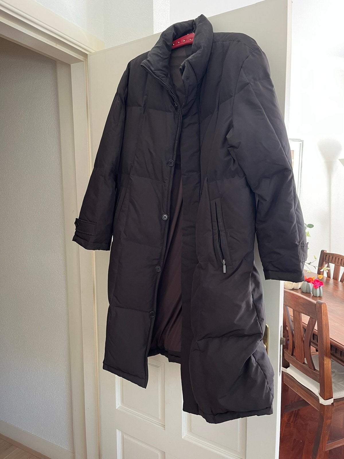 Schneiders Salzburg Lange Donzen Jas - Maat 42/44 (L), Kleding | Heren, Ophalen of Verzenden, Zo goed als nieuw, Bruin