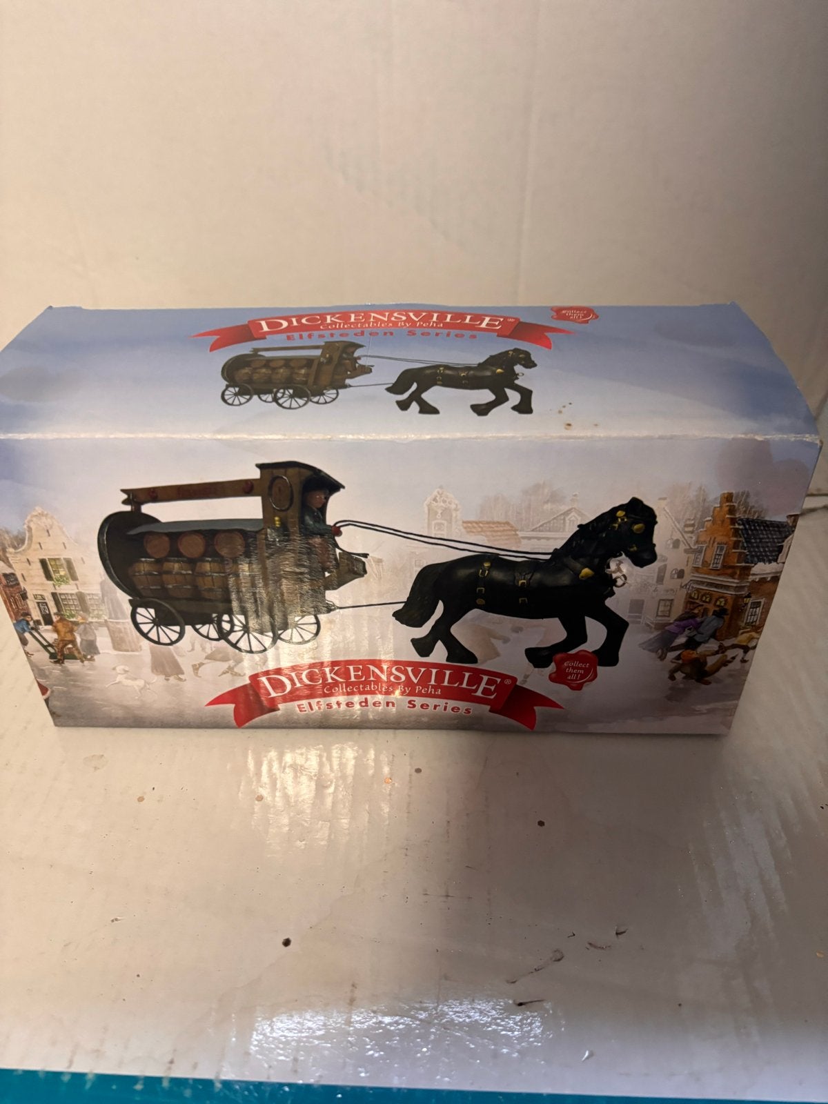 Groot dickensville kerstdorp, Ophalen