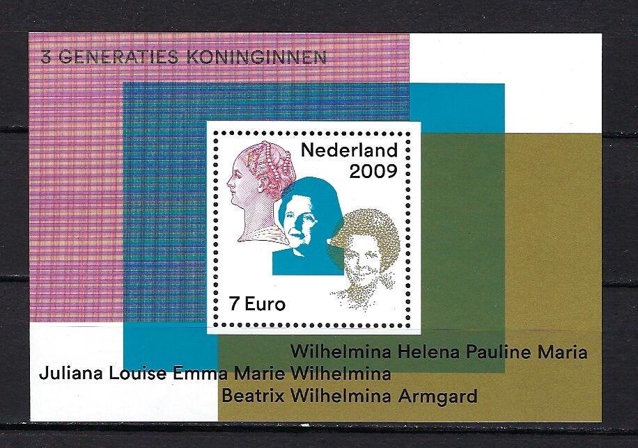 NVPH Blok 2642 3 generaties Koninginnen 1 x 7,00 Postfris, Ophalen of Verzenden, Na 1940, Postfris