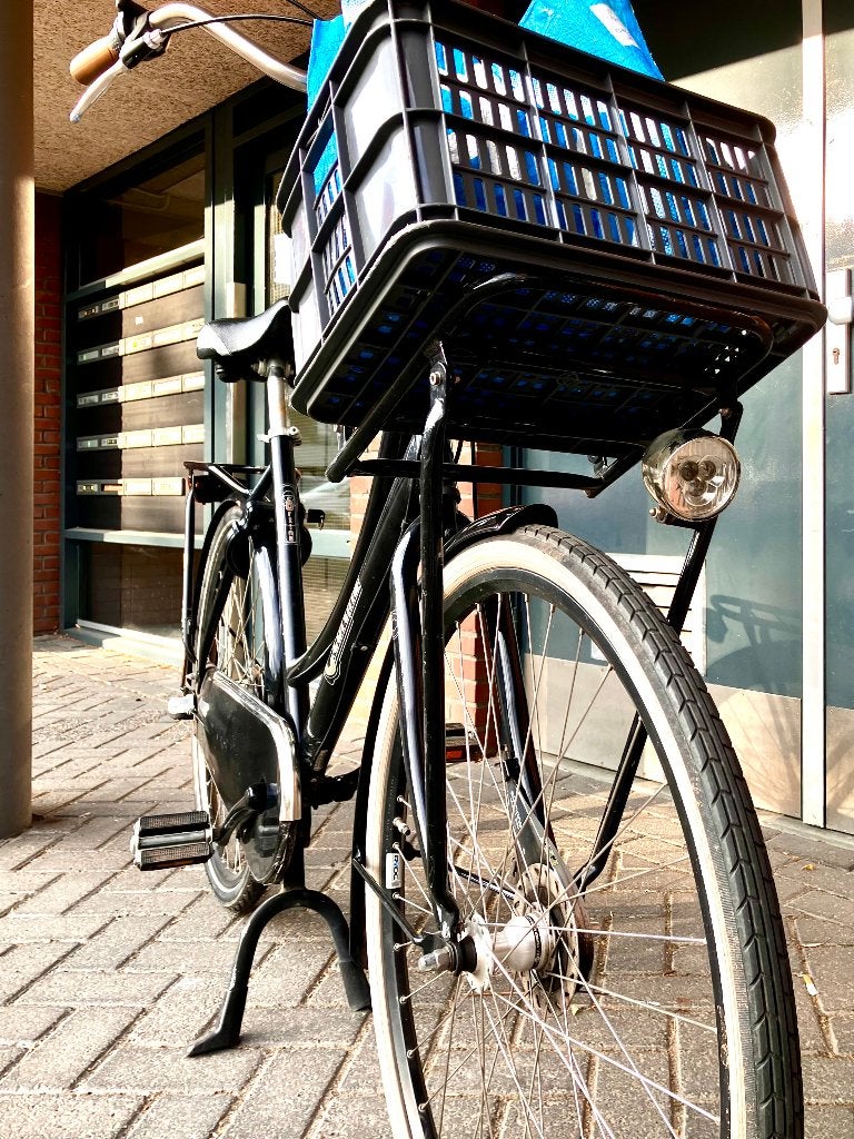 Cortina (transport)fiets met voordrager, Fietsen en Brommers, Versnellingen, Trommelrem, Ophalen, Overige merken