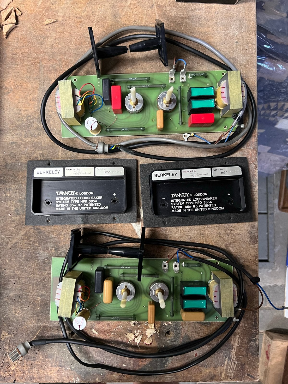 Tannoy Berkeley crossovers voor HPD/A/385/8 drivers, Audio, Tv en Foto, Luidsprekers, Ophalen of Verzenden, Gebruikt, Overige typen
