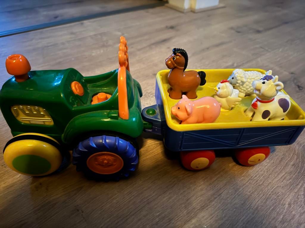 Muzikale tractor met dieren van Intertoys, Ophalen, Gebruikt