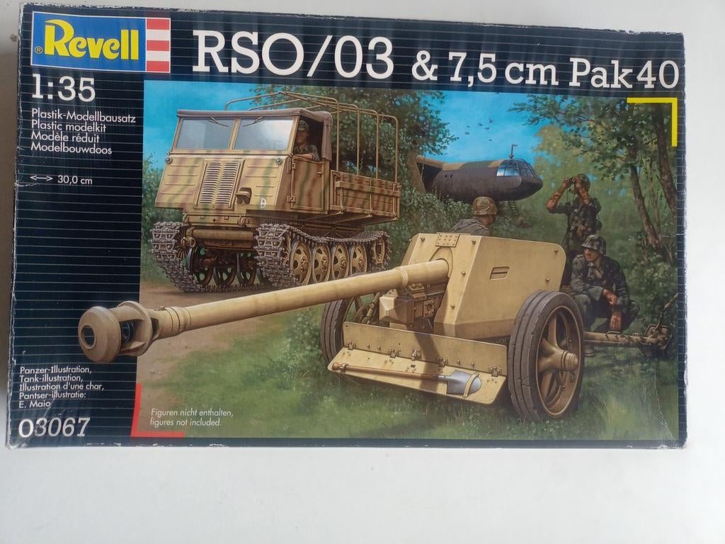 Revell 1/35 RSO/03 & 7,5 cm Pak 40, Tank, Nieuw, Ophalen of Verzenden, 1:32 tot 1:50