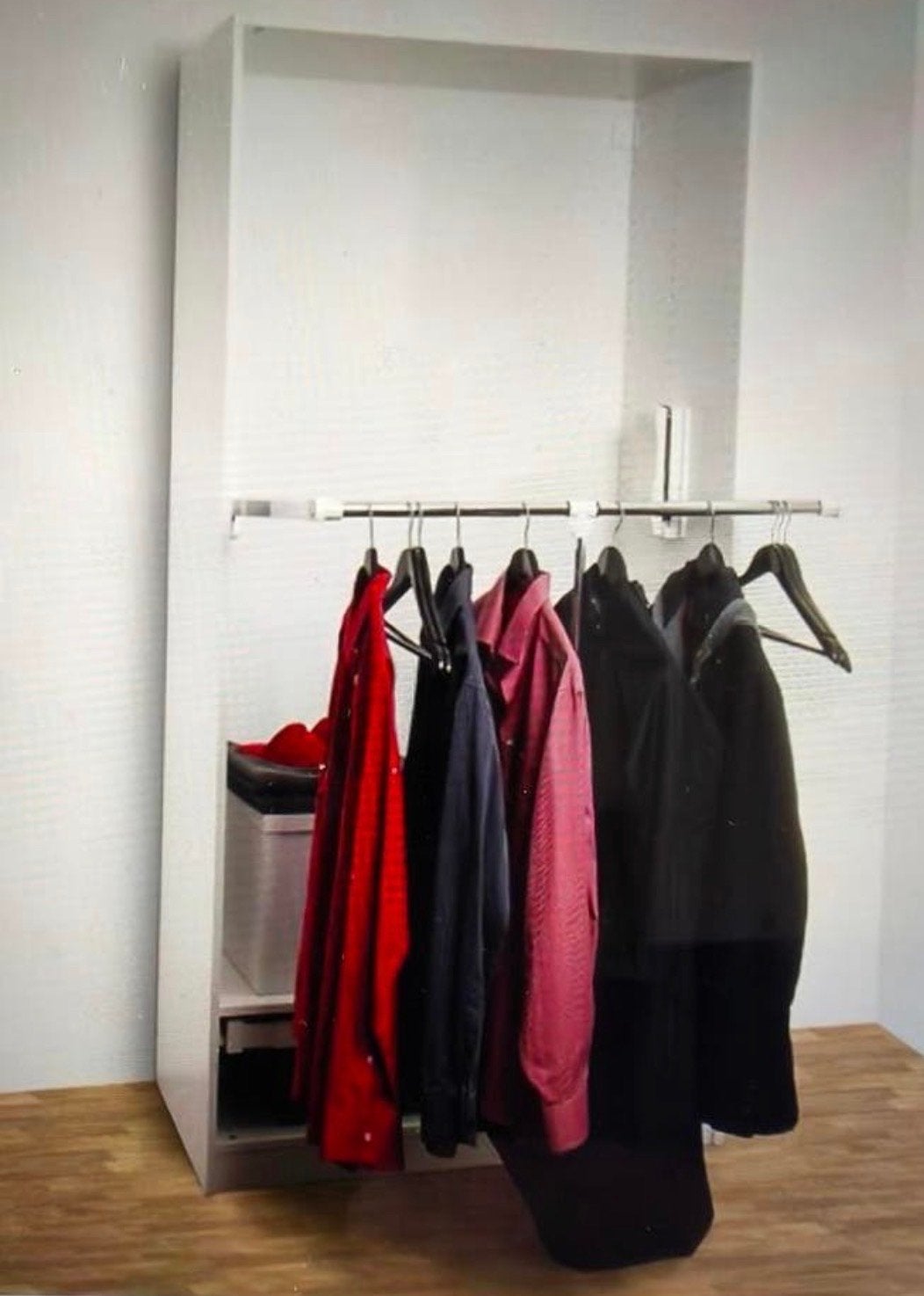 2 X Uittrekbare kledingroede voor kast - IKEA KOMPLEMENT, Ophalen, Minder dan 50 cm, Zo goed als nieuw, Minder dan 100 cm