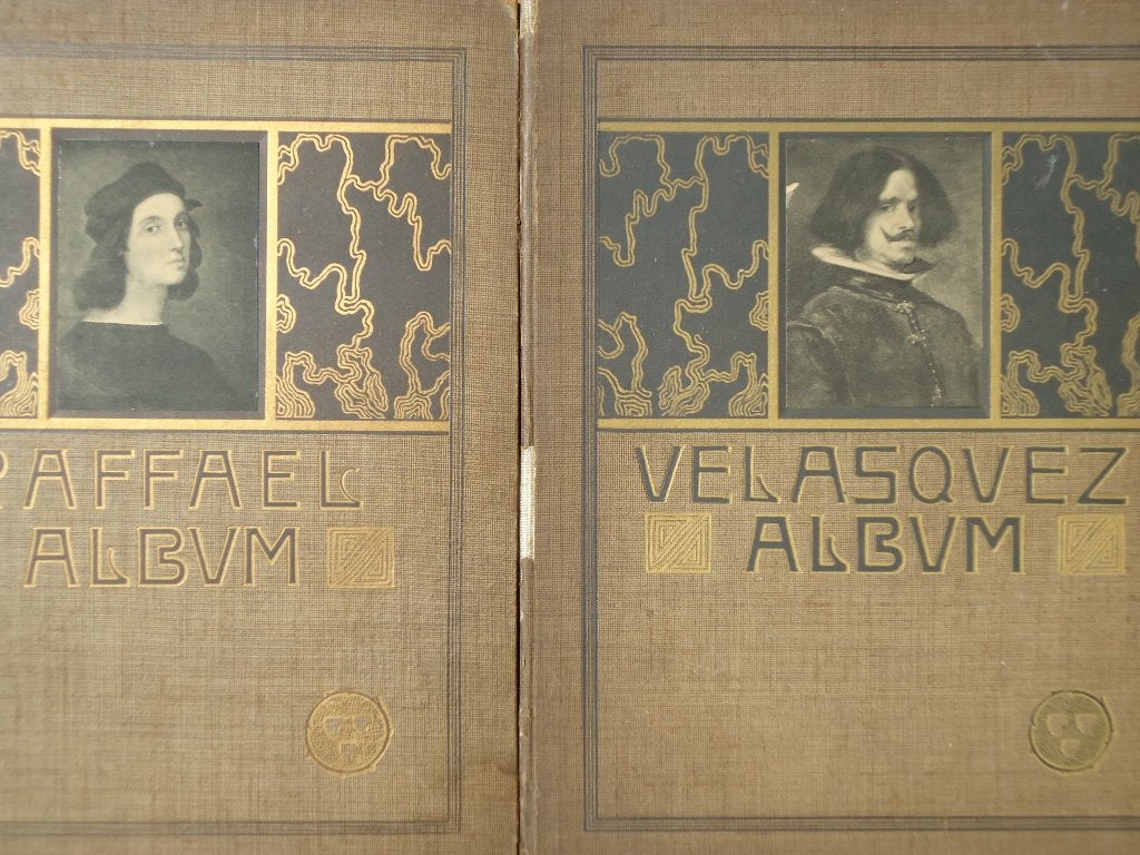 2 kunstboeken Raphaël Velazques Berlin Globus Verlag ca1905, Ophalen of Verzenden, Gelezen