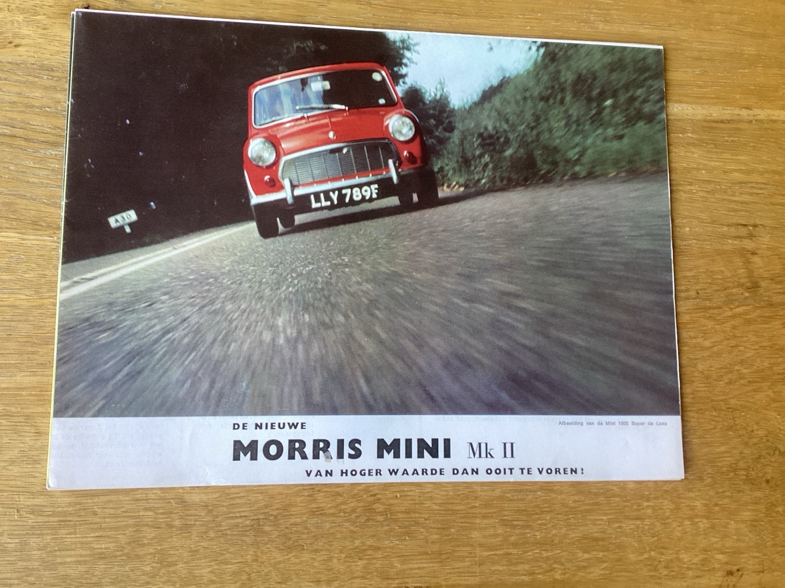 Morris Mini MK II brochure - De nieuwe Morris Mini 1969, Ophalen of Verzenden, Gelezen, Overige merken