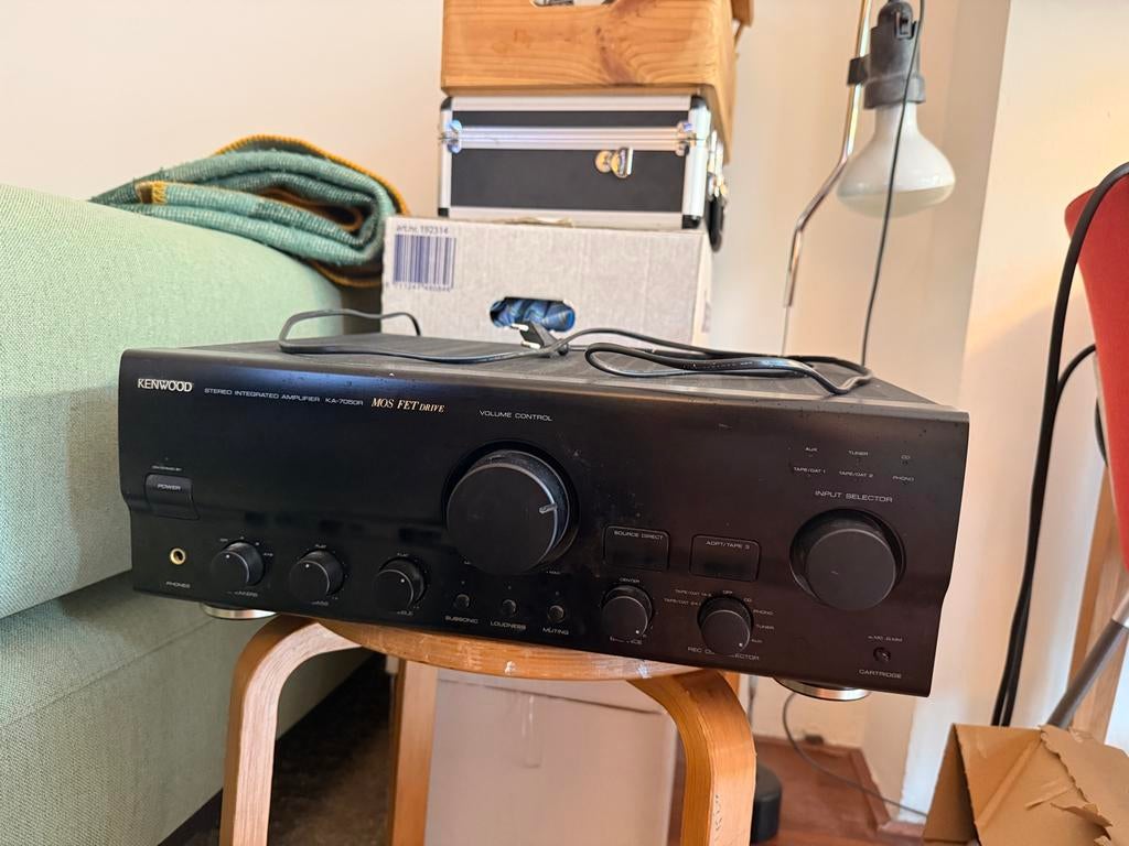 Kenwood KA-7050R Stereo Geïntegreerde Versterker, Gebruikt, 60 tot 120 watt, Stereo, Ophalen